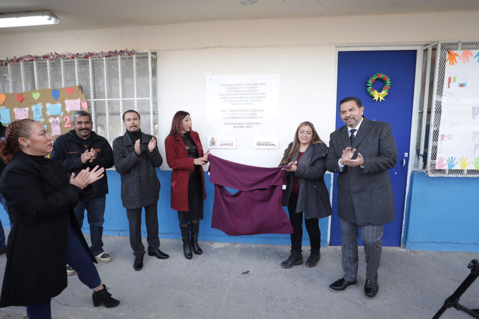 Entrega Cruz P Rez Cu Llar Obras De Rehabilitaci N En Escuela Guadalupe