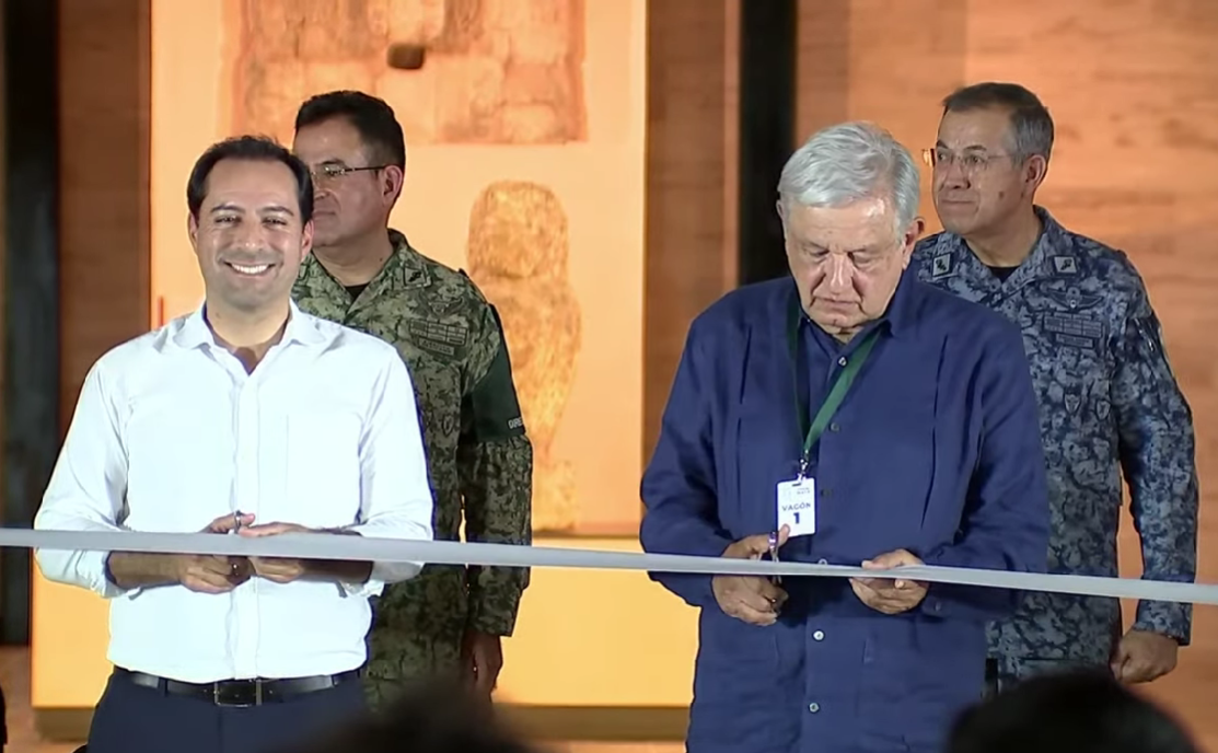 Inaugura AMLO el Gran Museo Maya de Chichén Itzá Contraste Política