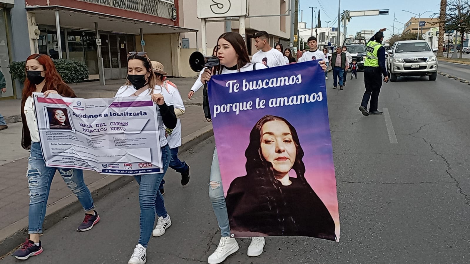 Marcha Justicia para Nuestras Hijas por desaparición de María del